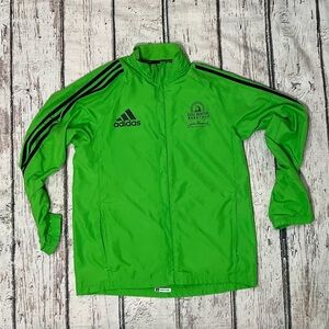 Boston Marathon Adidas Running Green Jacket 2011 Fitness Athletic Coat Gym